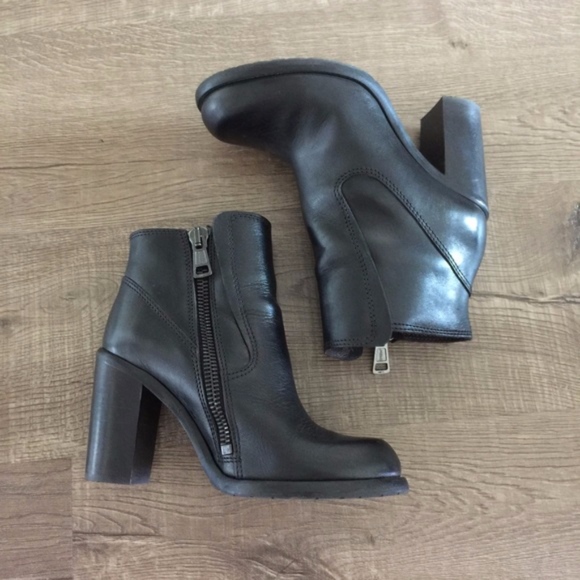 All Saints Black Ankle Boots, Size 6 - Picture 5 of 7